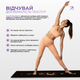 Коврик для йоги EasyFit BlackMoon (замша-каучук) черный (EF-1926-2) - изображение 4
