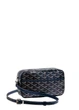 Премиальная сумка через плечо Goyard темно-синего цвета. - изображение 4