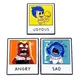 Комплект металлических значков-пинов Эмоции Райли (Inside Out / Головоломка) на одежду и рюкзак - изображение 1