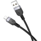 Кабель зарядний Hoco X109 Silicone Cable 2.4 A Lightning 1 м Black - зображення 2