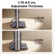 Подставка UGREEN LP991 для ноутбука 2-in-1 горизонтальная и вертикальная, алюминиевая, для MacBook Air Pro, планшета, iPad Grey (95207) - изображение 11