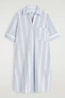 Сукня жіноча COS striped short-sleeved shirt dress 1293706001 44 Різнобарвний - изображение 6