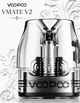 Картридж Voopoo Vmate V2 Сетка 1.2 Ом Вупу Вмэйт В 2 боковая заправка 3 мл пластик - изображение 1