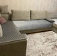 Покривало на диван дивандек накидка на диван або крісло захисні чохли для меблів комплект 3 шт ромб колір сірий - зображення 6