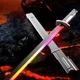 Световой меч 80 см с искрами и дымом, с RGB подсветкой, меч самурая Джедая звездные войны серый - изображение 5