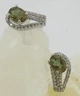 Серьги из серебра с султанитом и куб.цирконами (106740/103) - изображение 3