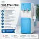 Кулер для води ViO Х217-FCC Blue з компресорним охолодженням та шафкою + стаканотримач - зображення 2
