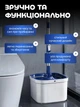 Швабра с автоматическим отжимом и ведром 14 л для мытья полов и окон Hausland набор поломой с самоотжимом + тряпка моп из микрофибры 6 шт для ламината и плитки синий с белым (02610001) - изображение 6
