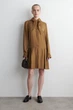 Сукня жіноча COS scarf-detail dropped-waist mini dress 1304885002 Eur 36 Коричневий - зображення 1