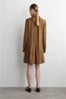 Сукня жіноча COS scarf-detail dropped-waist mini dress 1304885002 Eur 36 Коричневий - зображення 4