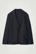 Блейзер чоловічий COS relaxed single-breasted cotton blazer 1265497001 Eur 54 Синій - зображення 9