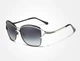 Женские градиентные солнцезащитные очки KINGSEVEN N7017 Black Gradient Gray - изображение 3