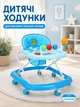 Детские ходунки-каталка 26X-53 с развивающей панелью, козырьком, ручкой контроля и мягким сиденьем - изображение 2