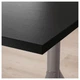 Компьютерный стол IKEA IDÅSEN 160x80 см с регулируемой высотой черный темно-серый 592.810.36 - изображение 3