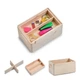 Низький дерев’яний короб ZELLER з ручками, світле дерево - зображення 2