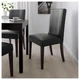Крісло кухонне IKEA HENRIKSDAL Glose темно-коричневе чорне 003.809.48 - зображення 5
