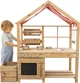 Drewniana kuchnia dla dzieci Classic World Outdoor z daszkiem CW54587 (6927049054587) - obraz 2