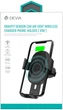 Автотримач Devia Gravity Sensor Wireless Charger Holder Black (6938595329906) - зображення 7