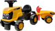 Толокар-трактор Falk JCB Fastrac з причепом Жовтий 315CS (3016200000754) - зображення 1