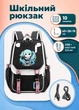 Рюкзак для подростка черный портфель школьный аниме Хацуне Мику USB mini Jack и карманом для ноутбука 45х30х15 см (S1A60214LN) - изображение 8