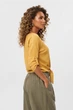Кофта жіноча однотонна гірчичного кольору Fashion розмір 46 (217640) - зображення 2