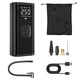 Автомобильный компрессор насос Cafele VC-027 100W TypeC с функцией PowerBank с фонариком и переходниками Черный - изображение 1
