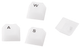 Klawisze Glorious Polychrom MX  Keycaps Transparent-White (GLO-KC-POLY-RGB) - obraz 2