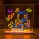 Прозрачная LED доска-ночник для заметок и рисования PG company 20х20 см USB - изображение 3