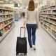 Сумка хозяйственная на колесах Shopping Bag 32 х 15 х 40 см (R32864) Черный - изображение 12