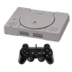 Набор Консоль Sony PlayStation 1 Europe Grey Б/У + Геймпад Проводной RMC PlayStation 2 Black - изображение 1