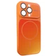 Чехол противоударный Gradient Glass MagSafe для iPhone 15 Pro оранжевый с защитой от пыли и влаги Starry Orange - изображение 1