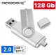 Флешка USB 128Gb Microdrive 2 в 1 Type-C USB для телефона и компьютера Флешка 128 Гб Микродрайв - изображение 1