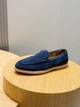Мужские замшевые лоферы TOD'S синего цвета размер 41 - изображение 3