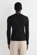Лонгслів чоловічий COS slim ribbed cotton long-sleeved t-shirt 1318643002 M Чорний - изображение 2