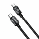 Кабель Foneng X119 USB Type-C to Type-C 100W 1 м Black для швидкої зарядки та передачі даних - изображение 1