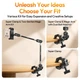 Кріплення Magic Arm Ulanzi CO78 зі струбциною Super Clamp (до 1 кг) - изображение 7