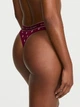 Трусики Victoria's Secret Logo Cotton Thong Panty S Бордо (27323830) - изображение 2