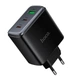 Сетевое зарядное устройство Hoco C160A PD 65W / 3.25A USB+2Type-C для ноутбука с быстрой зарядкой Black - изображение 1