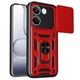 Чехол Fiji Camera Defence для Poco X8 Pro бампер с защитой камеры и подставкой Red - зображення 1