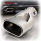 Насадка на глушник Elegant Вигнута овальна Ø 70 х 120-68 x 200 мм Хром (EL 106 024) - изображение 1