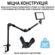Светодиодный комплект освещения Andoer VLK-03 постоянный свет с штативом и цветными фильтрами черный - изображение 7