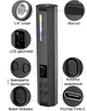 Портативная светодиодная лампа Andoer W200RGB RGB 2500-9000K пластик черный - изображение 7
