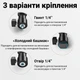Скользящий держатель для смартфона Andoer CH-02 с поворотным кронштейном черный - изображение 5
