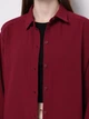 Рубашка хлопковая женская Colin's CL1077307BRD XS-S Bordeaux (8684890000627) - изображение 4