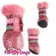 Зимові чоботи цільнокроєні для собак FMD штучна рожева замша 2 FMD Shoes (zoo0006325) - зображення 1