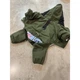 Зимовий комбінезон для собак "Hello, Good Luck" з кільцем на спинці, зелений XL Multibrand (2000003552207) - зображення 4