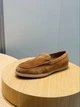 Мужские замшевые лоферы TOD'S коричневого цвета размер 41 - изображение 3