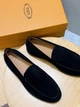 Мужские замшевые лоферы TOD'S черного цвета размер 41 - изображение 7