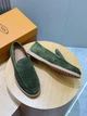 Мужские замшевые лоферы TOD'S зеленого цвета размер 41 - изображение 7