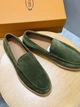 Мужские замшевые лоферы TOD'S зеленого цвета размер 41 - изображение 8